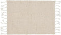 Saro Lifestyle Jute and Cotton Placemats with Tassel Borders