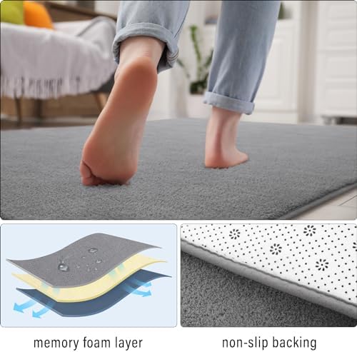 BENRON Soft Runner Rugs for Bedroom Hallway 2x6, Non Slip Washable