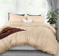 Pretty Patterns 3 Sided Zipper Closure Duvet Cover Set Handcrafted