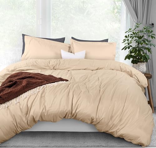 Soft & Durable 3 Sided Zipper Closure Duvet Cover Set Handcrafted