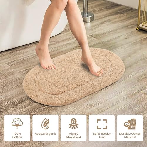 Superior Non-Slip 2 Piece Bath Rug Set, Ultra Plush, Soft and