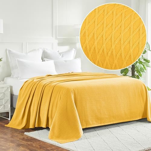 Superior Cotton Blanket, Lightweight, Breathable Bedding, California