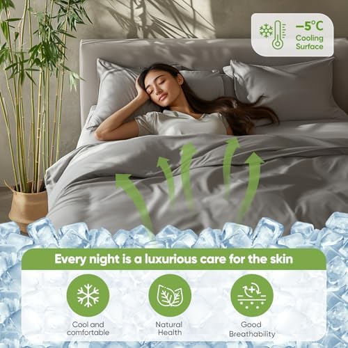 TWK Real 100% Viscose Derived from Bamboo Sheets Set King Size
