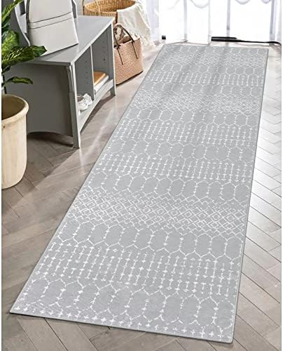 Lahome Moroccan Runners for Hallways 2x6 Washable Non-Slip Carpet