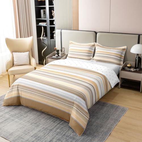Manfei Classic Stripe Patchwork Kids Bedding Set King Size 100%