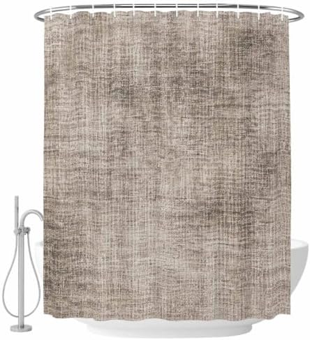 Brown Beige Shower Curtain Waterproof, Shower Curtains for Bathroom