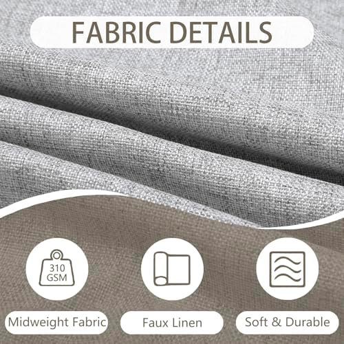 ChadMade Grey 72 x 108 Inches Blackout Pinch Pleat Curtain 1 Panel