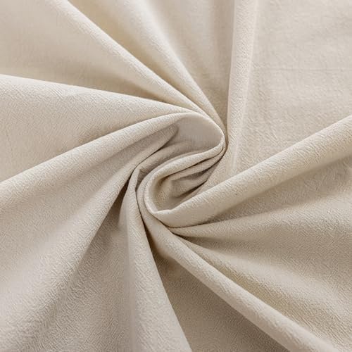 Solid Off-White Ruffled Tablecloth Fall Washed Cotton Table Cloth