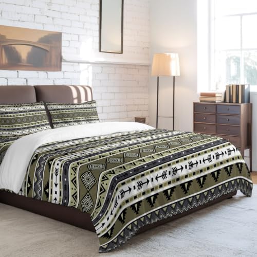 Boho Full Duvet Cover Set - 4 Pcs Comforter Cover Bedding Sets with