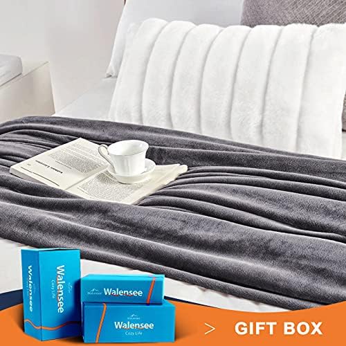 Walensee Fleece Blanket Plush Throw Fuzzy Lightweight
