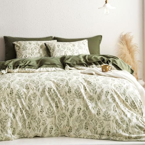 Wake In Cloud - Floral Duvet Cover Set, Botanical Vintage Flower