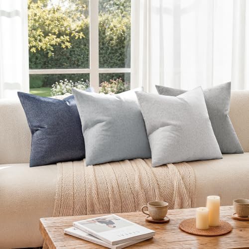 a moment Pack of 4 Couch Pillow Covers,Outdoor Waterproof Cushion
