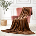 TRP Lightweight Micro Plush Fleece Throw Blanket for Couch Travel King