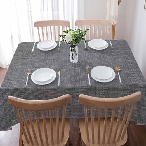 Vintage Dark Gray Rectangle Tablecloth Waterproof & Stainproof