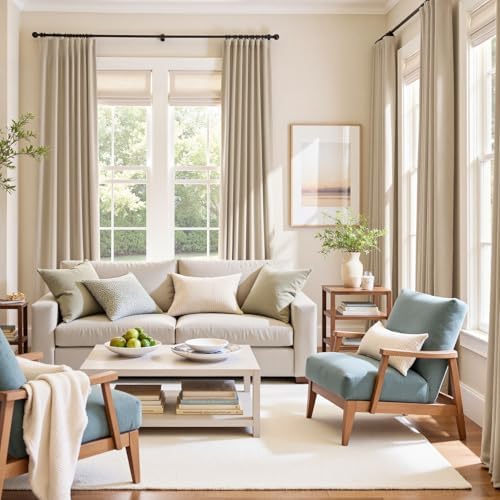 Lazzzy Blackout Beige 100 % polyester,lining: 100 % polyester Curtains