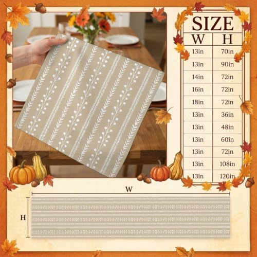 Modern Minimalist Table Runner Cotton Linen 108 Inch Holiday Dresser