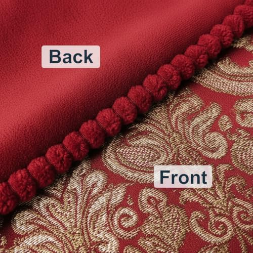 Embroidered Pillow Covers Set of 2, Jacquard Vintage Floral Pillow