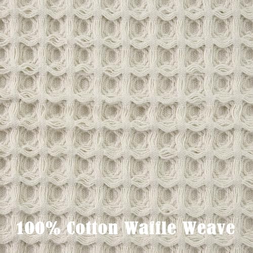 Jacquotha Waffle Hand Towels 5-Piece (Mist White) – Cotton