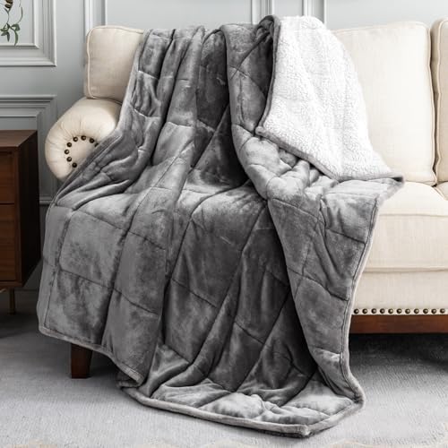 Uttermara Weighted Blanket Twin 15 Pounds for Adults 48x72 inches