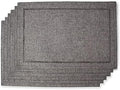 Tosewever Set of 6 Decorative Linen Placemats 12 x 18 Inches