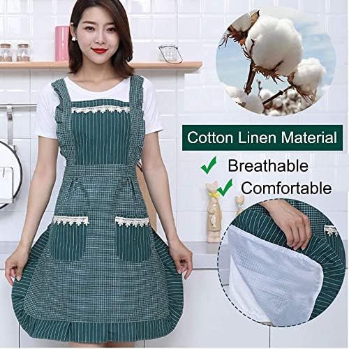 Sefiron Cute Apron for Women with Pockets, Comfortable Kitchen Apron