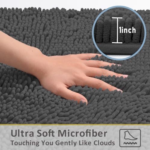 Bathroom Rugs Sets 2 Piece, Plush Bath Mat Set Quick, Super Absorbent