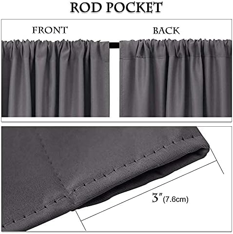 Blackout 100% Polyester Curtains for Living Room and Bedroom with Easy
