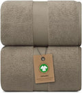 Luxury 100% GOTS Certified Organic Cotton XL Bath Sheet Set of 2