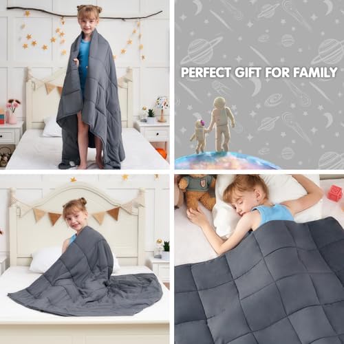 yescool Weighted Blanket 10 Pounds Twin Cooling Weighted Lap Blanket
