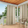 TOWN & COUNTRY BASICS Cabana Solid Indoor Outdoor Curtains, Light