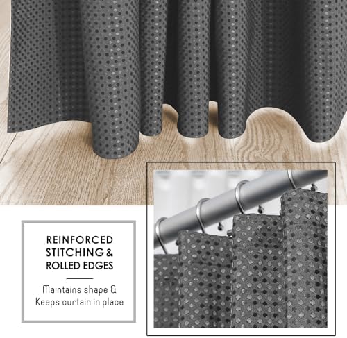Hearth & Harbor Shower Curtain - 256 GSM Waffle Weave Shower Curtain