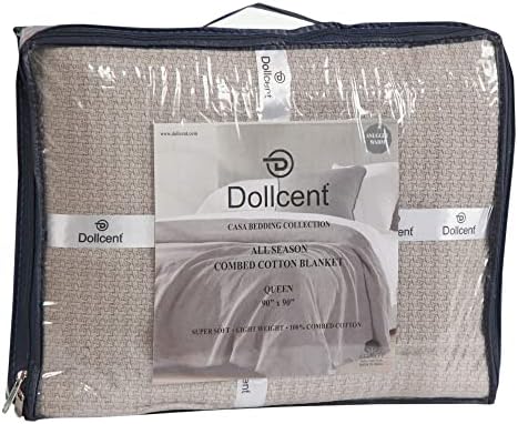 DOLLCENT 100% Cotton California King Size Blanket For Bed, Premium
