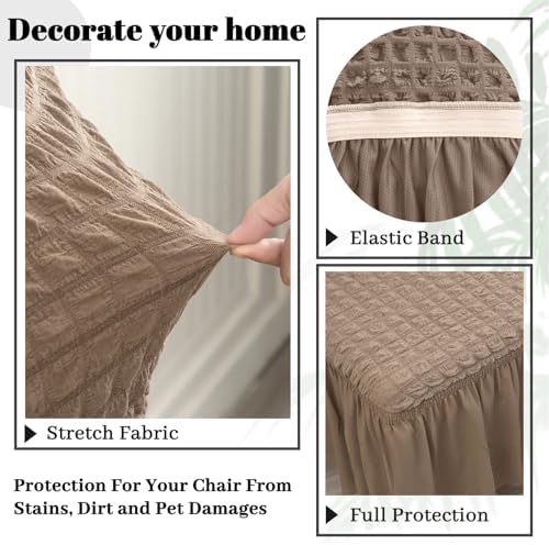 Rakila Stretch Washable Chair Covers for Dining Room Set of 4