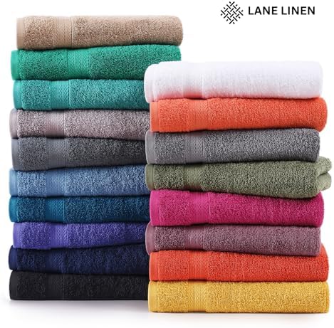 Lane Linen 100% Cotton 4 Pack Bath Sheets (35"x66") - Ring Spun, Extra
