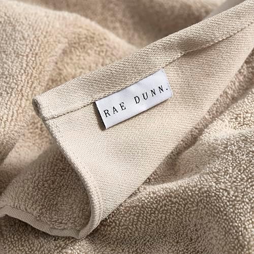 Rae Dunn 6-Piece Towel Set - 100% Cotton Towels for Bathroom Set - 2