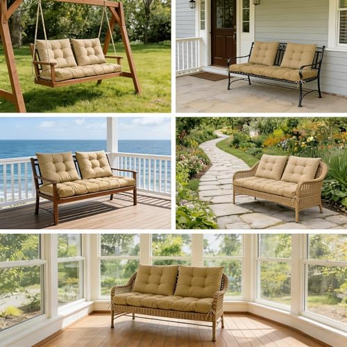 Yddsky 3Pcs Wicker Chair Cushion Sets for Patio