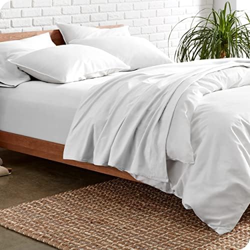 Bare Home Split King Sheet Set - 1800 Ultra-Soft (Split King, White)