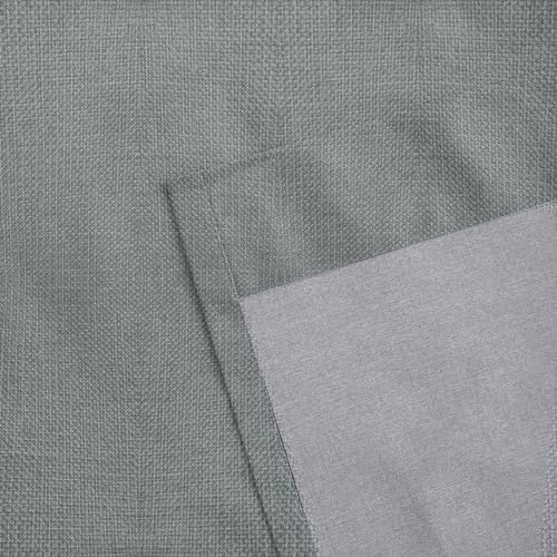 Gray Pinch Pleated Blackout Curtains 84 inches Long, 1 Panel