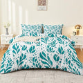Duvet Cover Queen Size - Reversible Sage Green Duvet Cover Set with
