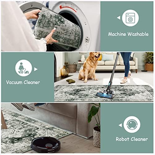 Moynesa Ultra-Thin Washable Runner Rug -2x6 Rug Runners for Hallways