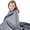 HYPNOSER Weighted Blanket for Adults, 15lbs 48"x72" Twin Size Dark