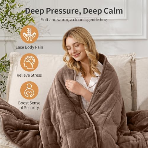 Uttermara Weighted Blankets for Adults Queen Size, 15lbs 60x80 inches