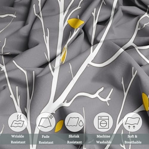 Charcoal Gray Duvet Cover King Size, Reversible Duvet Cover Set with
