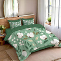 Cute and Fresh Breathable Duvet Cover Sets, Cotton Plant Branches and