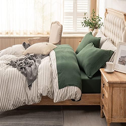 PURE ERA Jersey Knit Sheet Set Solid Forest Green King