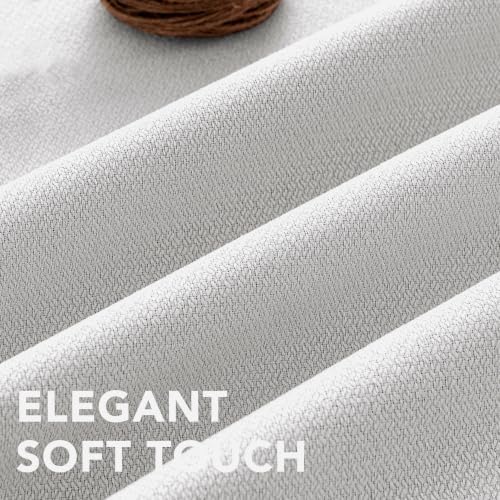 H.VERSAILTEX 100% Blackout Textured Curtains Back Tab 52x63 Greyish