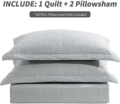 HOMBYS Alaska King 132x 120 Bedspread Coverlet Set, 3 Piece