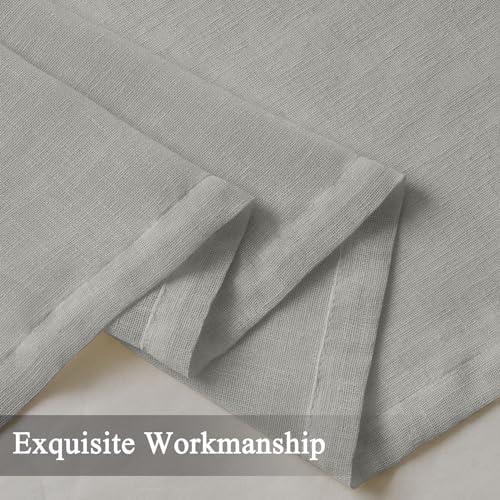 Fcosie 150" Wx108 L Pinch Pleated Semi Sheer Curtains Extra Wide