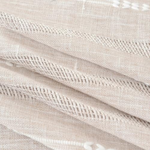 Beydodo Dining Room Table Cloth Round 70 inch, Linen Look with