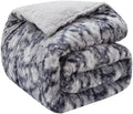 CHOSHOME Thick & Warm Sherpa Fleece Blanket Cal King for Winter Bed